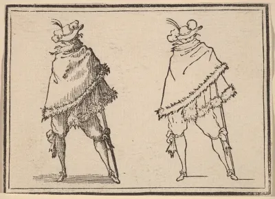 Gentleman Wrapped in his Mantle