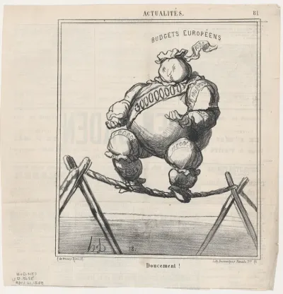 Gently!, from 'News of the day,' published in Le Charivari, April 21, 1868