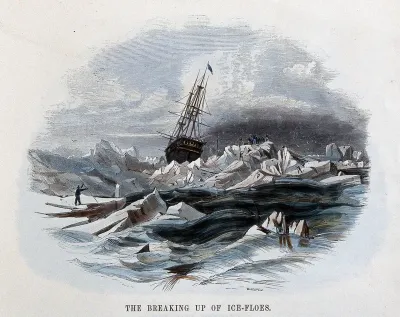Geography: a ship in an ice-field