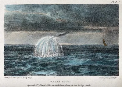 Geography: a water spout in the South Atlantic Ocean