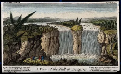 Geography: Niagara Falls, seen from a distance