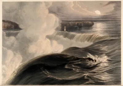 Geography: Niagara Falls, seen from nearby