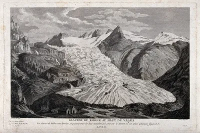 Geology: the Rhone glacier in the Valais