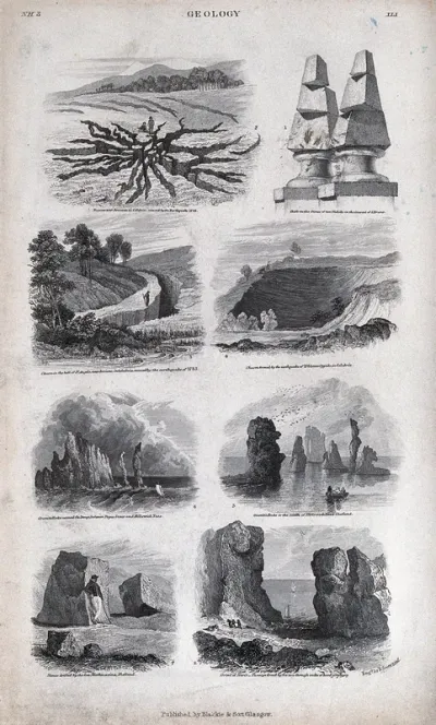 Geology: various kinds of rocks and geological features