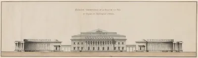 Geometrical Elevation of the Peace Plaza and Façade of the Opera House