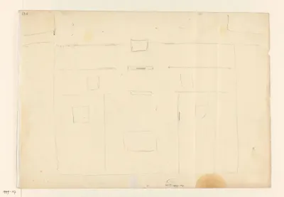 Geometrische opstelling van blokjes en lijnen