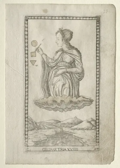 Geometry (from the Tarocchi, series C:  Liberal Arts, #24)