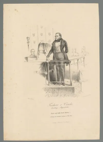 Georg von Vincke spreekt bij het staatsparlement op 31 mei 1847