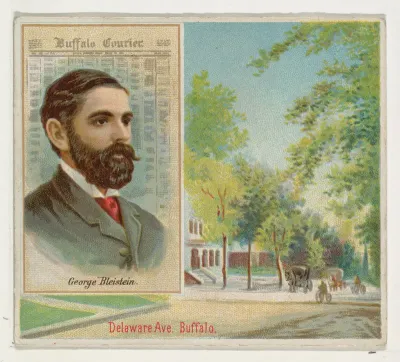 George Bleistein, Buffalo Courier, from the American Editors series (N35) for Allen & Ginter Cigarettes