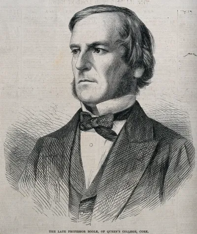 George Boole. Wood engraving, 1865