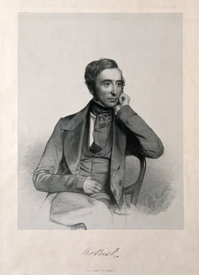 George Busk. Lithograph by T. H. Maguire, 1849