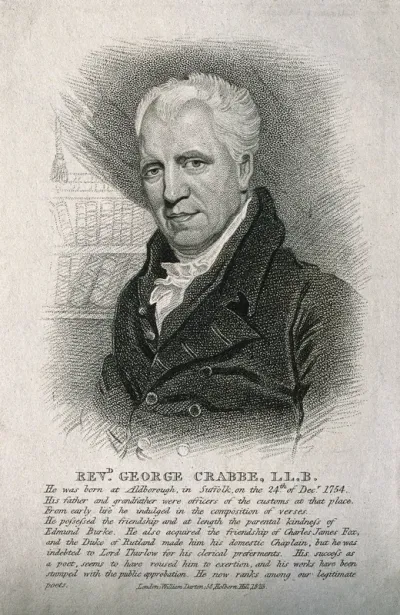 George Crabbe. Stipple engraving, 1823