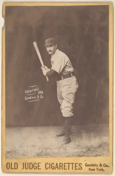 George D. Myers, Catcher, Indianapolis, from the series Old Judge Cigarettes
