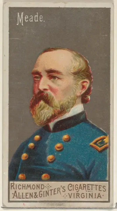 George Gordon Meade, from the Great Generals series (N15) for Allen & Ginter Cigarettes Brands