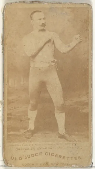 George La Blanche "The Marine", from the Celebrities and Prizefighters series (N174) for Old Judge Cigarettes