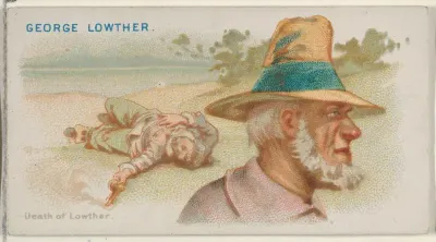 George Lowther, Death of Lowther, from the Pirates of the Spanish Main series (N19) for Allen & Ginter Cigarettes