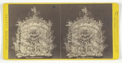 George & Martha Washington, from the series "Skeleton Leaves"