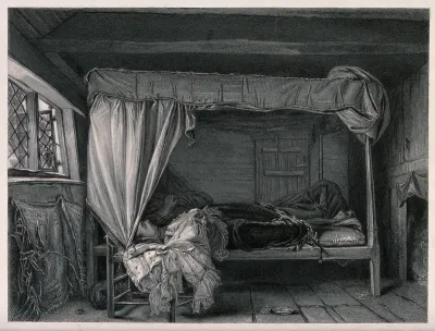 George Villiers, Duke of Buckingham, on his deathbed after his assassination in Portsmouth in 1628