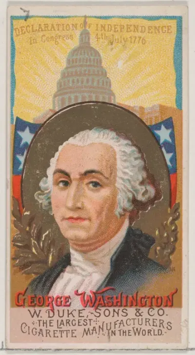 George Washington, from the series Great Americans (N76) for Duke brand cigarettes