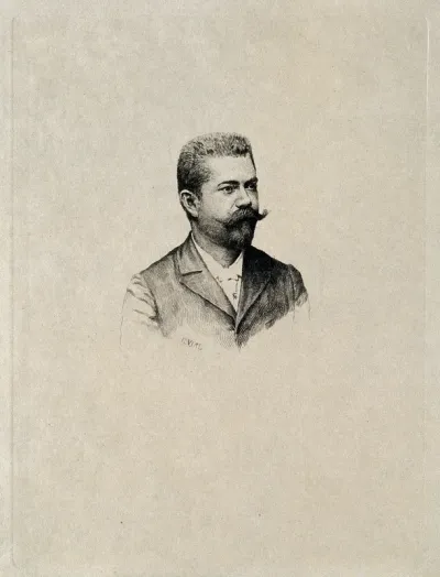 Georges Bogdan. Etching by G (?). Vial