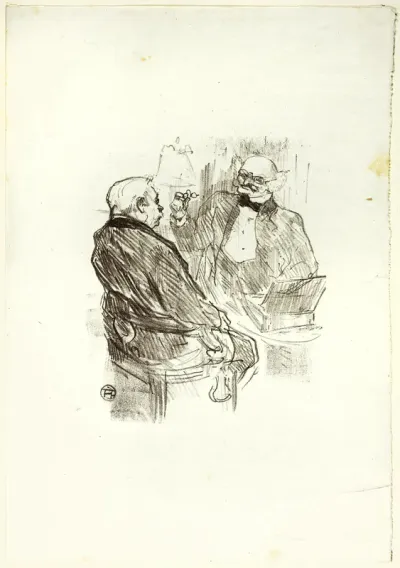 Georges Clemenceau and the Optomotrist, Mayer, from Au Pied du Sinaï