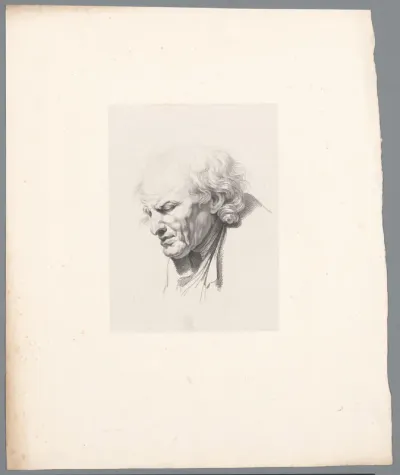 Gepijnigde oude man