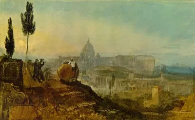 German: Die Peterskirche von Süden her