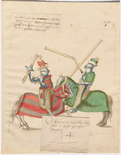 German Joust of Peace in High Saddles