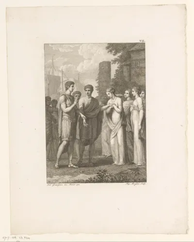 Germanicus bij een groep vrouwen