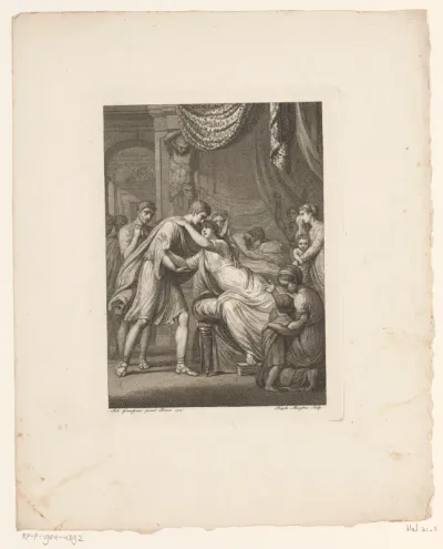 Germanicus neemt afscheid van Agrippina