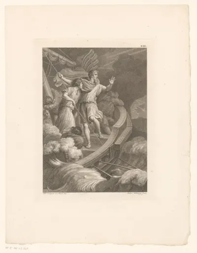 Germanicus tijdens een storm op de Noordzee, 16