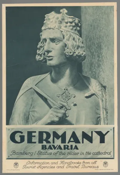 Germany Bavaria, Bamberg/statue of the rider in the cathedral (...)