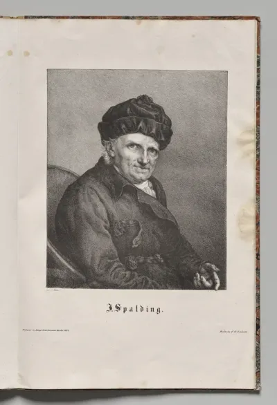 Germany's Famous Authors:  Portrait of Johann Joachim Spalding