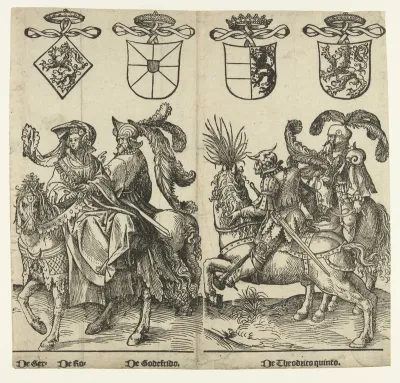 Gertruida van Saksen, Robrecht I de Fries, Godfried met de bult en Dirk V
