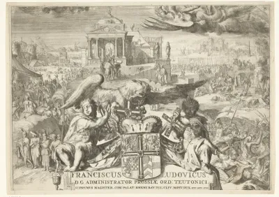 Geschiedenis en werken van de Duitse Orde; wapen van de grootmeester van de orde