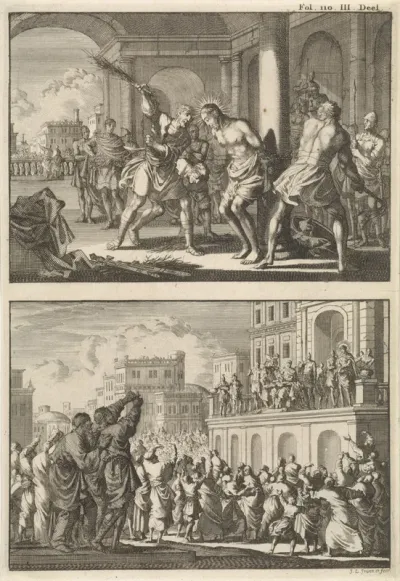 Geseling van Christus en Christus aan het volk getoond