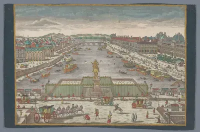 Gesicht der Neuen Bruck, gegen der Königl. Bruck zu Paris