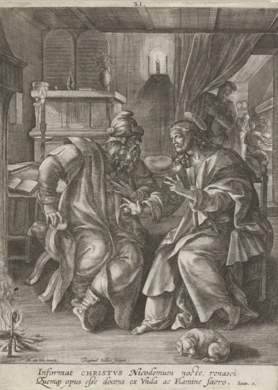 Gesprek tussen Christus en Nikodemus