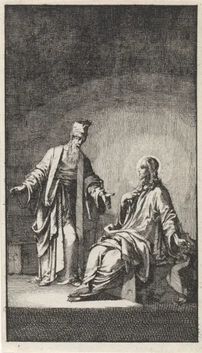 Gesprek tussen Christus en Nikodemus