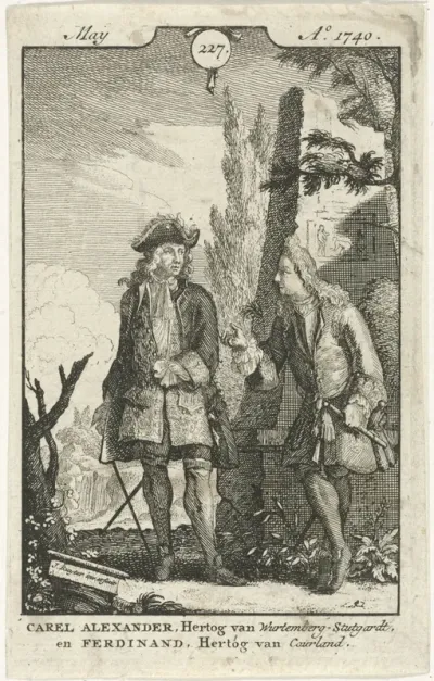 Gesprek tussen Ferdinand Kettler en Karel Alexander