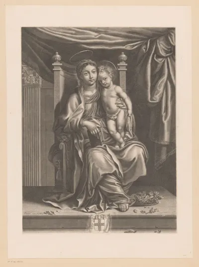 Getroonde Maria met Kind