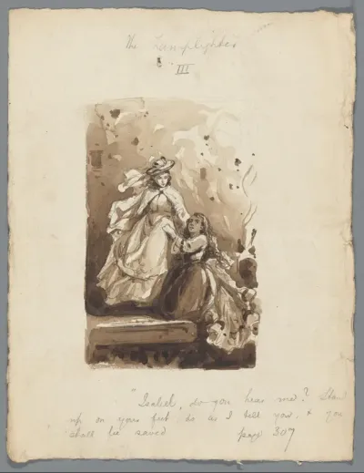 Getrude redt Isabel van het vuur