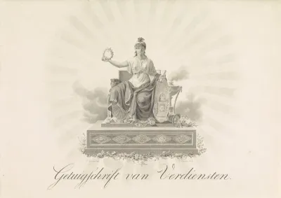 Getuigschrift van Felix Meritis