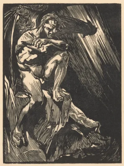 Gevallen engel, mogelijk Satan