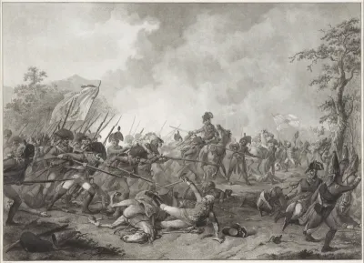 Gevangenneming van de Russische generaal Hermann tijdens de slag bij Bergen, 1799