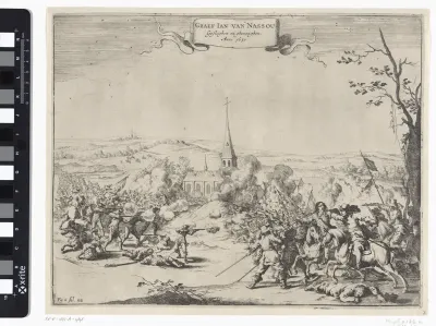 Gevangenneming van Johan VIII, graaf van Nassau-Siegen tijdens gevechten bij Wesel, 1630