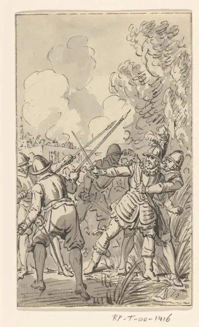 Gevangenneming van Philips van Marnix door de Spanjaarden bij Maaslandsluis, 1573