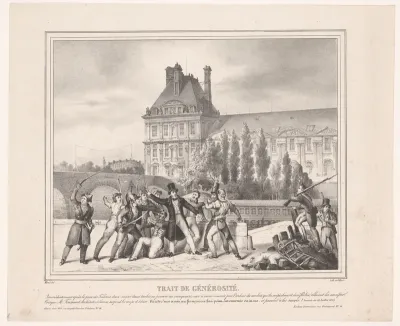 Gevecht bij de Tuilerieën tijdens de Julirevolutie