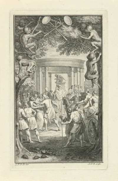 Gevecht bij een tempel