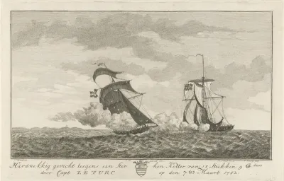 Gevecht tegen een sterke kotter, 1782
